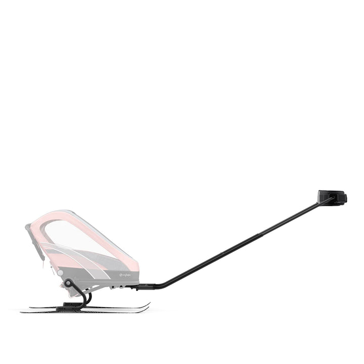 Cybex Skiing Kit für Multisport-Anhänger ZENO, Inkl. 2 Zugstangen, 2 Skiern und Hüftgurt, Schwarz Sk