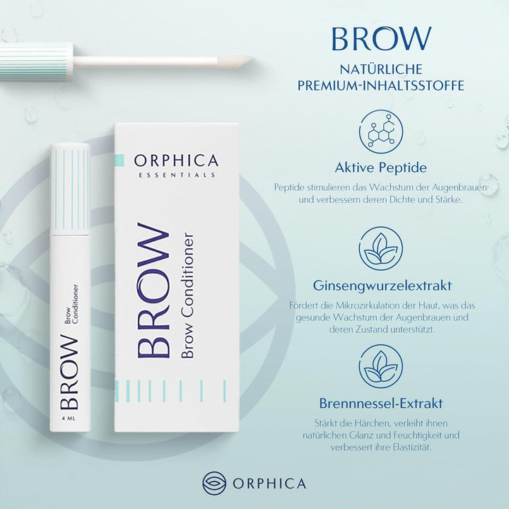 ORPHICA Brow & Realash Set - Wimpernserum 3 ml + Augenbrauen Serum 4 ml - Conditioner für sichtbares