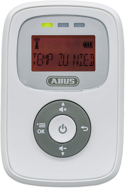 ABUS Babyphone Tom mit Temperatur-Sensor | beleuchtetes Display | 300m Reichweite | schnurlos | Akku