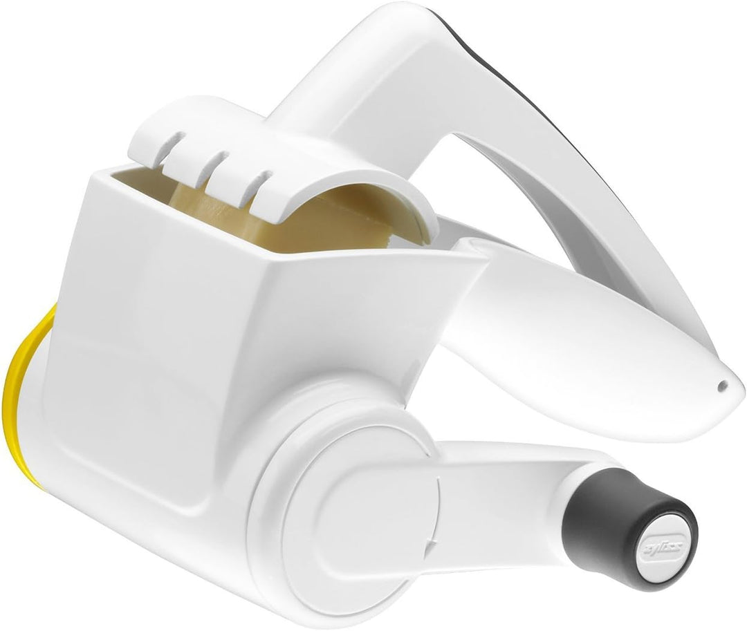 ZYLISS Classic Käsereibe E900010 mit Edelstahl-Feintrommel für müheloses Reiben von Hartkäse, Schoko