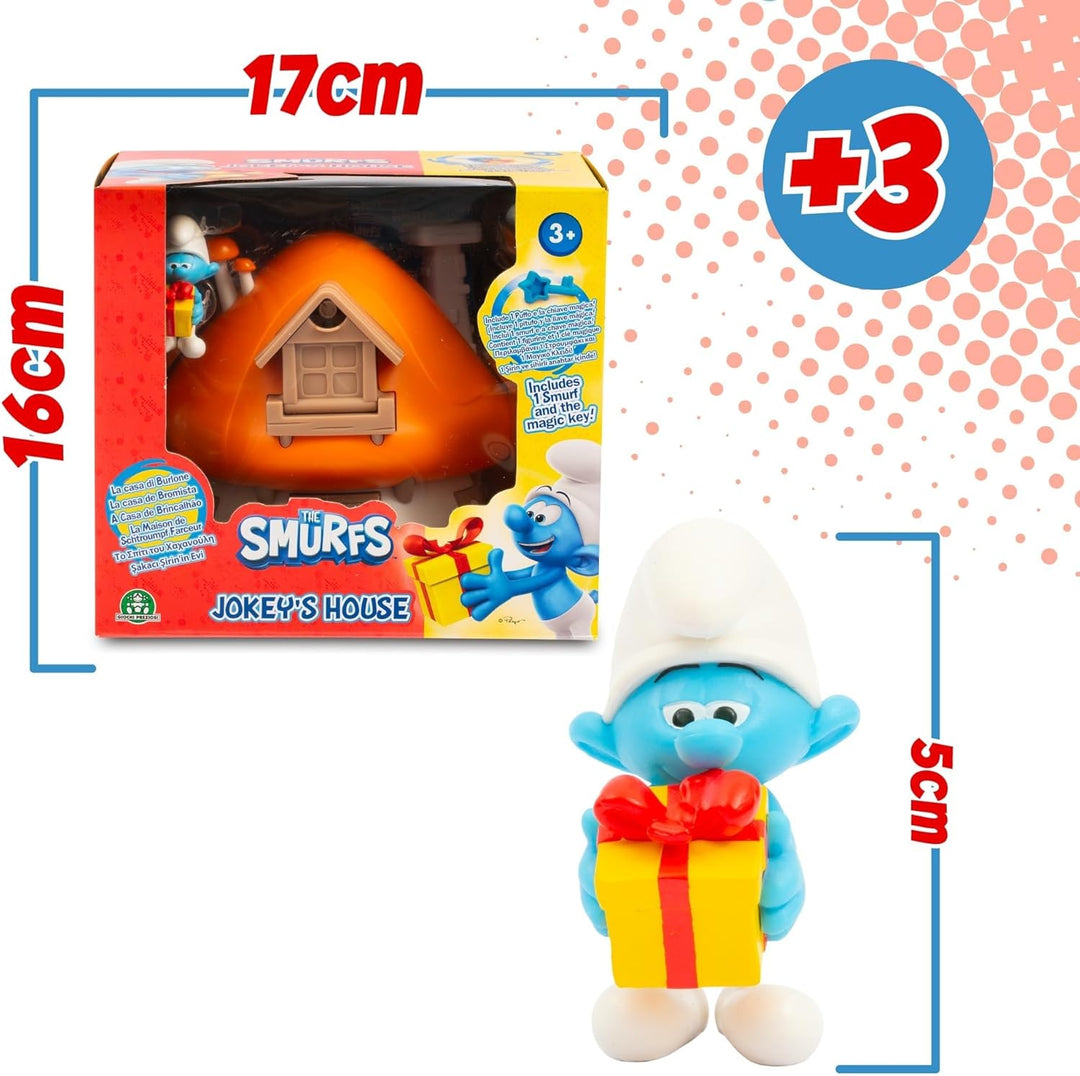 Die Schlümpfe, magisches Haus, das Sich öffnet, mit 1 Figur 5,5 cm und Zubehör, Stchlümpfe mit Stchl