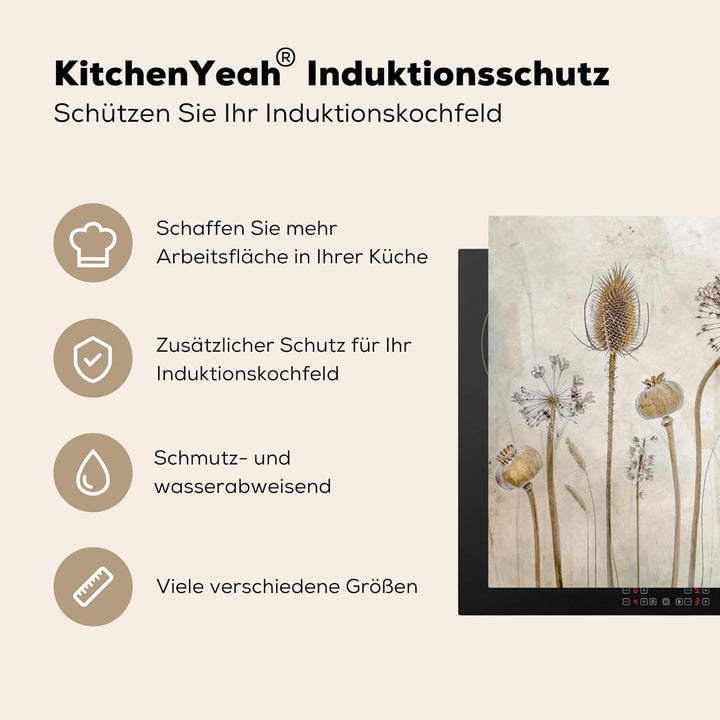 KitchenYeah© Herdabdeckplatte Einteilig Ceranfeld Abdeckplatte für Induktionsschutz Ceranfeldabdecku