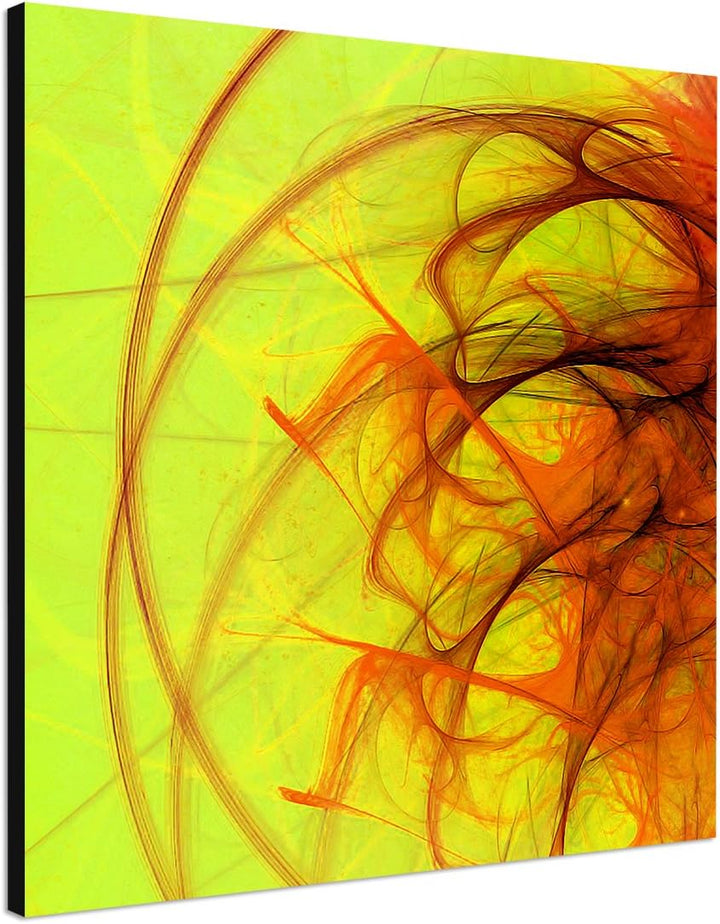 Paul Sinus Art Modernes Wandbild Abstrakt017_60x60cm Abstrakte Kunst Kunstdruck auf Leinwand Zeitlos