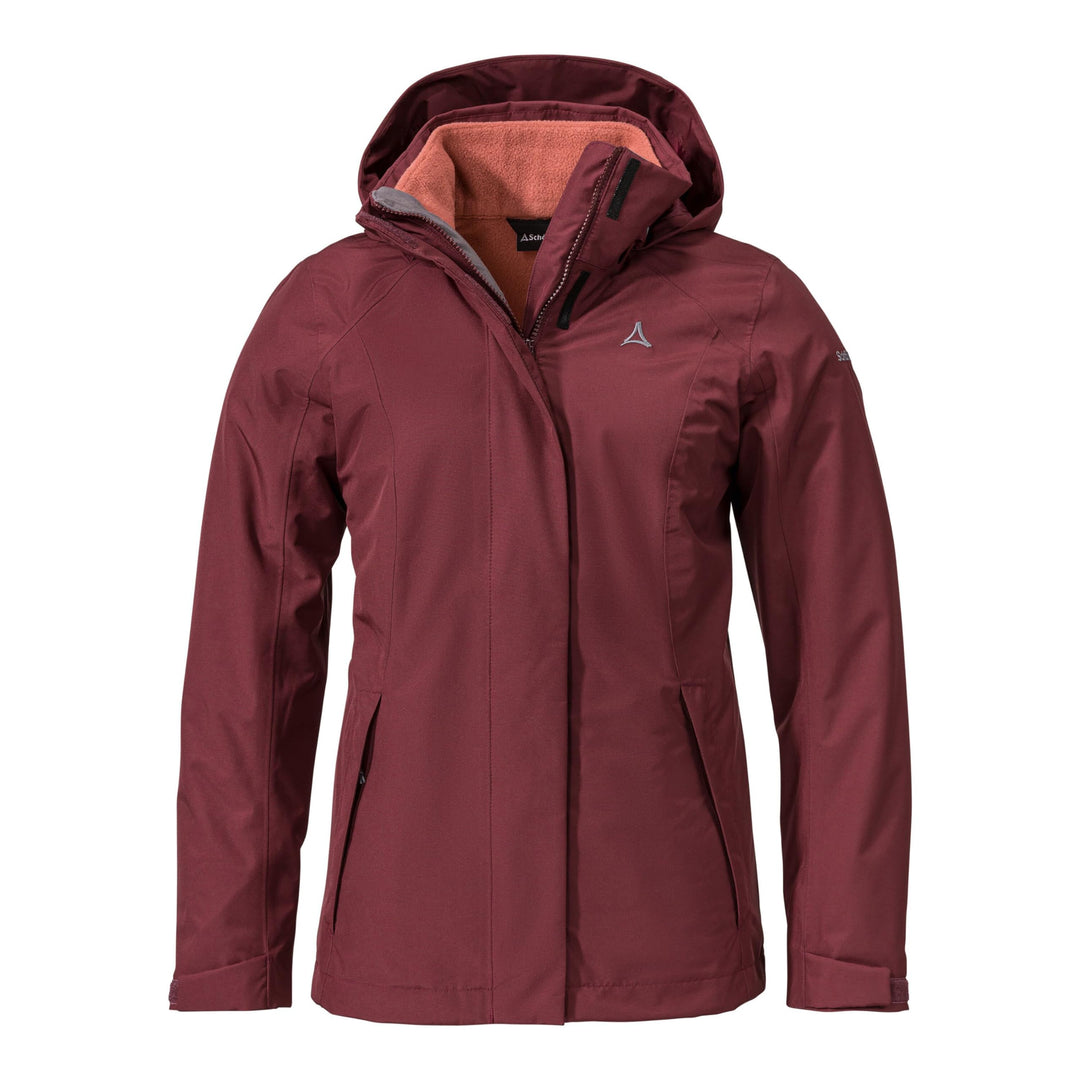 Schöffel Damen 3in1 Jacket Partinello L, wind- und wasserdichte Winterjacke mit separat verwendbarer