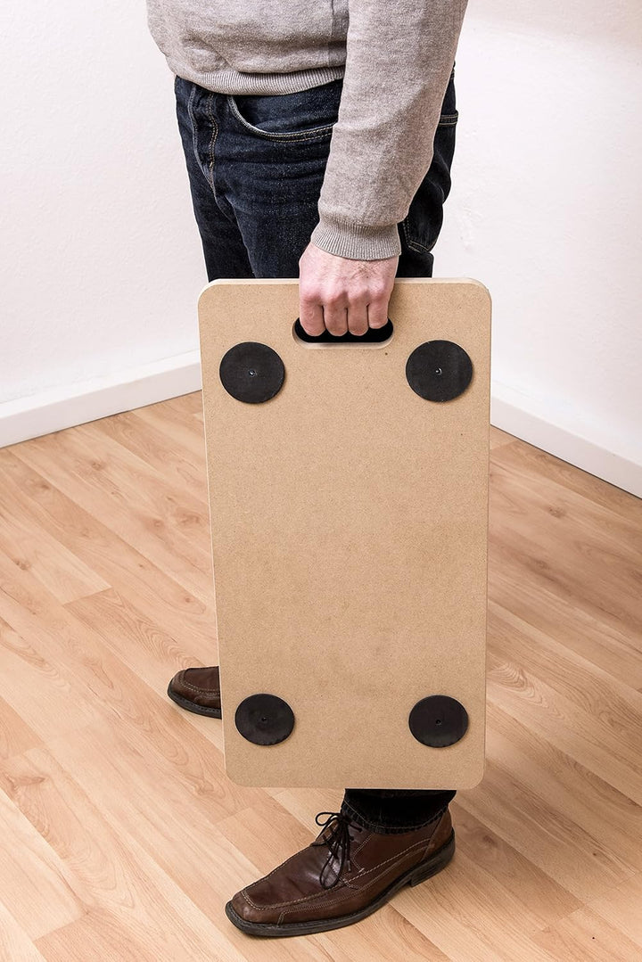 Metafranc Transportroller 590 x 290 mm - 200 kg Tragkraft - MDF-Platte - TPE-Räder / Möbelroller mit