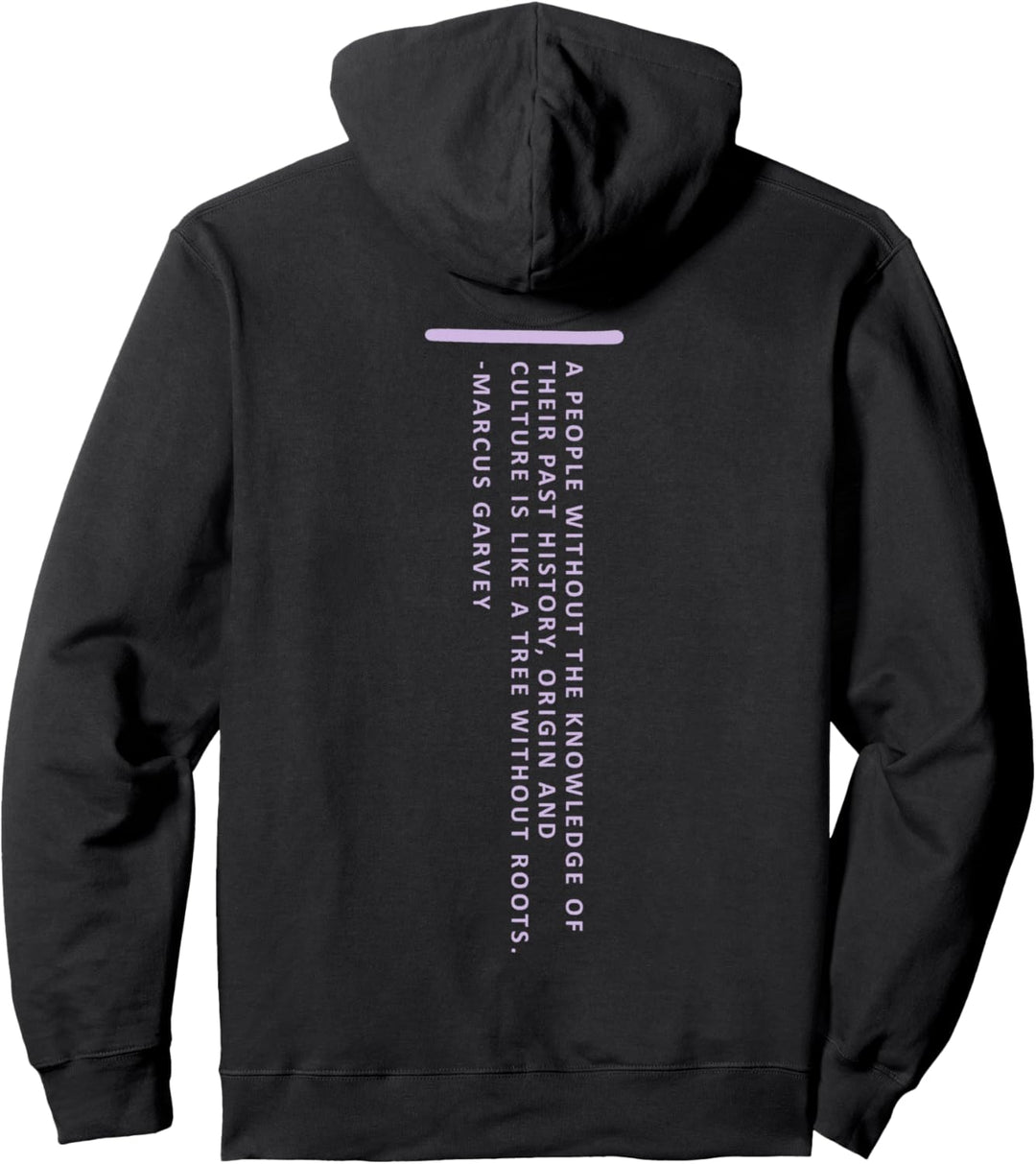 Marcus Garvey Quote Front & Back Pullover Hoodie