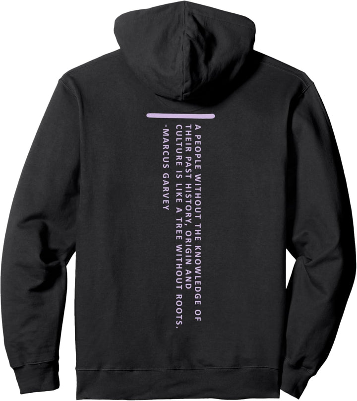 Marcus Garvey Quote Front & Back Pullover Hoodie