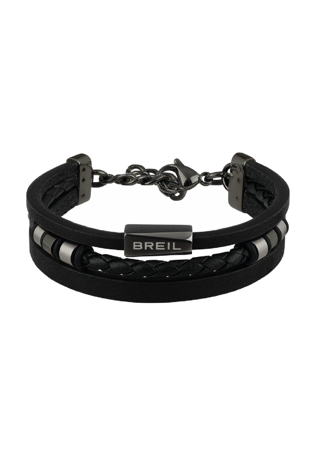 Breil Uhr HERREN, Sammlung OUTER, Automatisches Uhrwerk Meter, Geschenkideen für UOMO Schwarz, Schwa