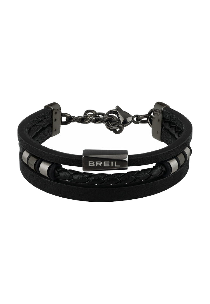 Breil Uhr HERREN, Sammlung OUTER, Automatisches Uhrwerk Meter, Geschenkideen für UOMO Schwarz, Schwa