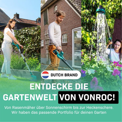 VONROC Tauchpumpe Schmutzwasserpumpe - Wasserpumpe für Schmutzwasser Keller - Flachsaugend - Gartenp