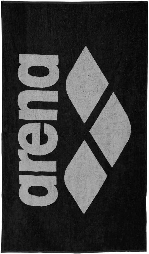 ARENA Pool Soft Baumwolle Unisex Erwachsene, Unisex - Erwachsene 150x90cm Black-grey, 150x90cm Black