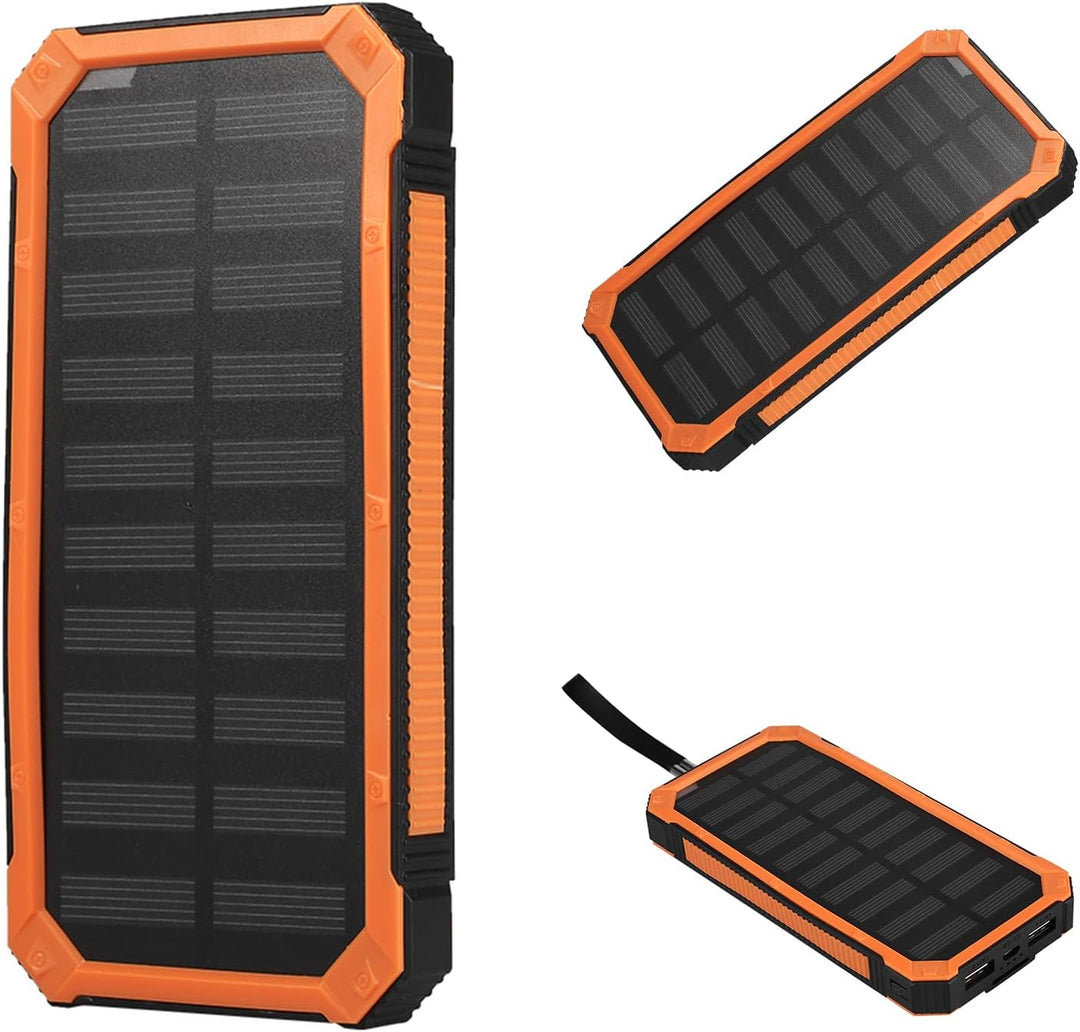 20000MAH Solar Power Bank Tragbares Ladegerät, Dual USB Solar Panel Ladegerät mit Schnellem Gebühren
