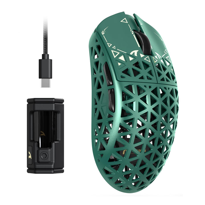 ATTACK SHARK R5 Ultra Carbonfaser HyperSpeed Kabellose Gaming-Maus, 39g ultraleichte Maus, 2,4G/BT/U