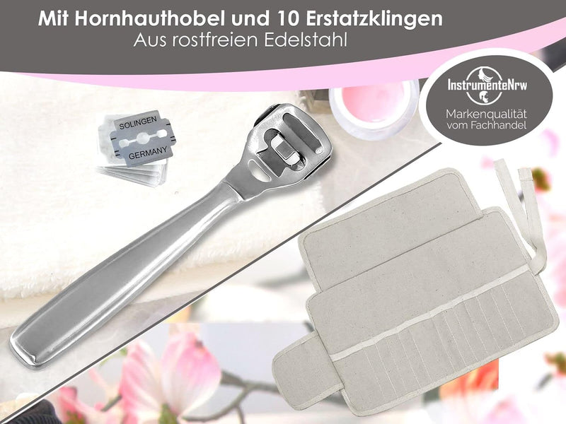 Fusspflege-Instrumente Set 21-Teilig inklusive Nagelzangen, Fusspflegeinstrumente, Pinzeten