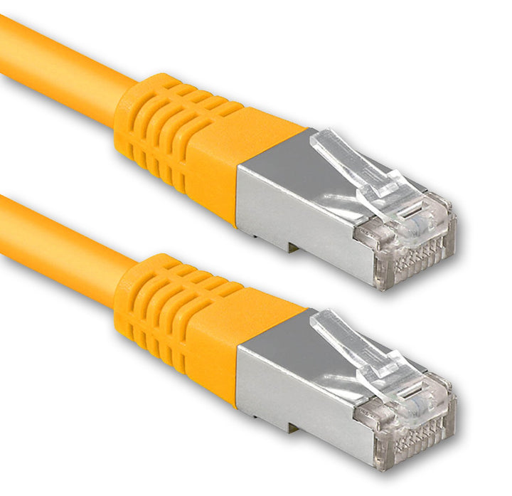 1aTTack.de 30m gelb - 1 Stück Cat.6 Patchkabel Netzwerkkabel CAT6 S-FTP Gigabit Lan PIMF CAT 6 Kupfe