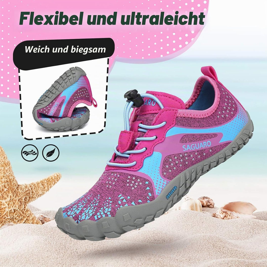 SAGUARO Unisex-Kinder Barfussschuhe Schnell Trocknend Wanderschuhe Leicht Laufschuhe Gr.24-36 24 EU