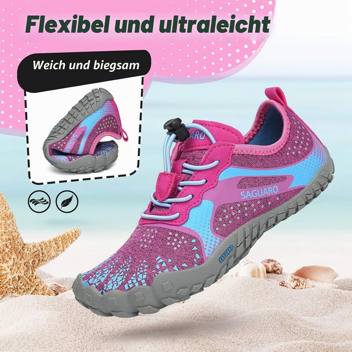 SAGUARO Unisex-Kinder Barfussschuhe Schnell Trocknend Wanderschuhe Leicht Laufschuhe Gr.24-36 24 EU
