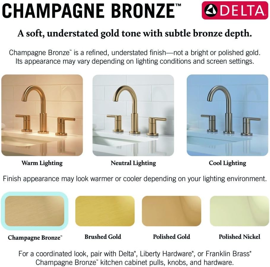 DELTA FAUCET T3597LF-CZWL, Champagner Bronze, Champagner Bronze