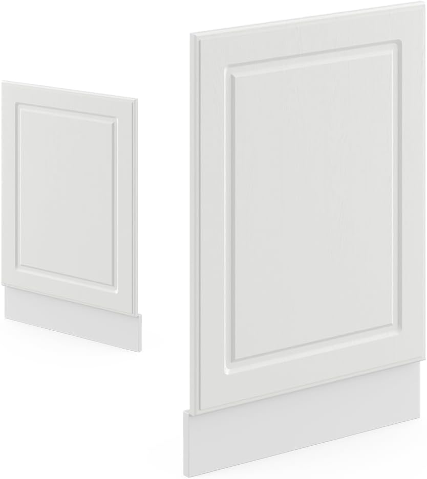 Vicco Frontblende R-Line, Weiss Landhaus/Weiss, 45 cm, AP Anthrazit Weiss Landhaus Frontblende 45 cm
