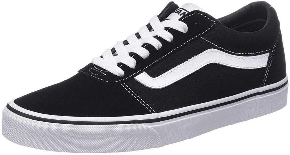 Vans Ward Herrenschuhe Schnürschuhe Rot Freizeit 40.5 EU Black And White, 40.5 EU Black And White