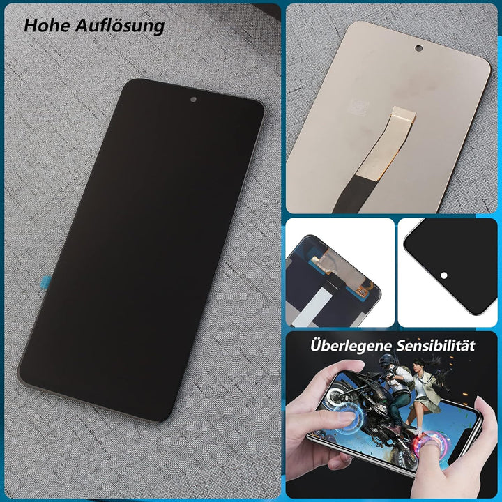 RongZy Kompatibel mit Xiaomi Redmi Note 9S/Redmi Note 9 Pro Ersatz Bildschirm LCD Display und Touchs