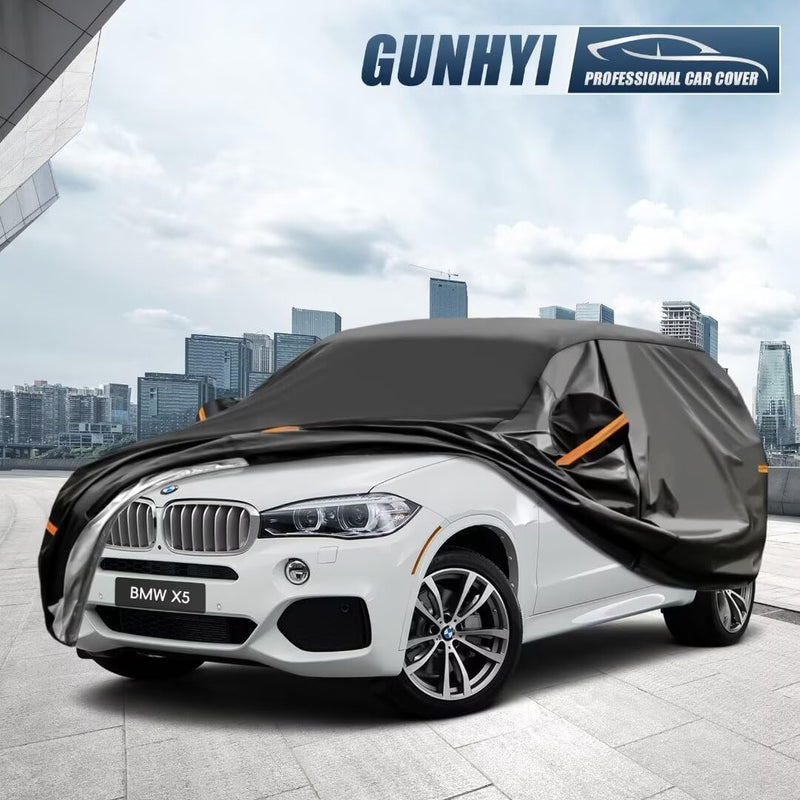 GUNHYI Autoabdeckung Wasserdicht und atmungsaktiv, Abdeckplane Geeignet für BMW X5, Audi Q7/Q8, Caye