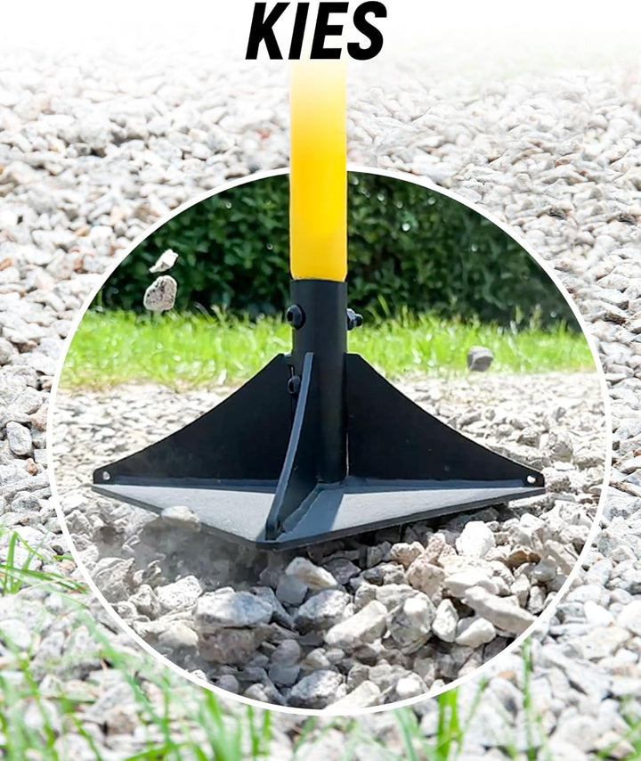 Stahlstampfer 25,5 x 25,5 cm, Schwerlast-Handwerkzeug zum Verdichten, Ideal für das Nivellieren von