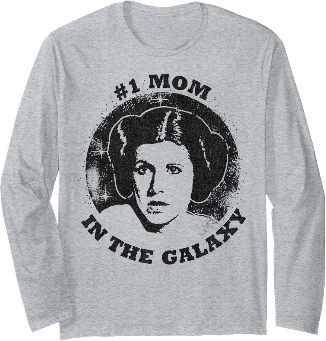 Star Wars Muttertag Princess Leia #1 Mom In The Galaxy Langarmshirt