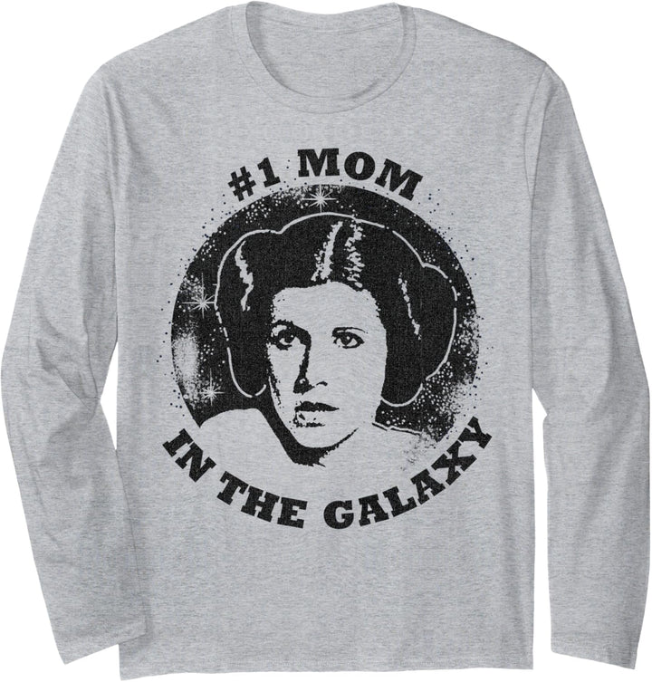 Star Wars Muttertag Princess Leia #1 Mom In The Galaxy Langarmshirt