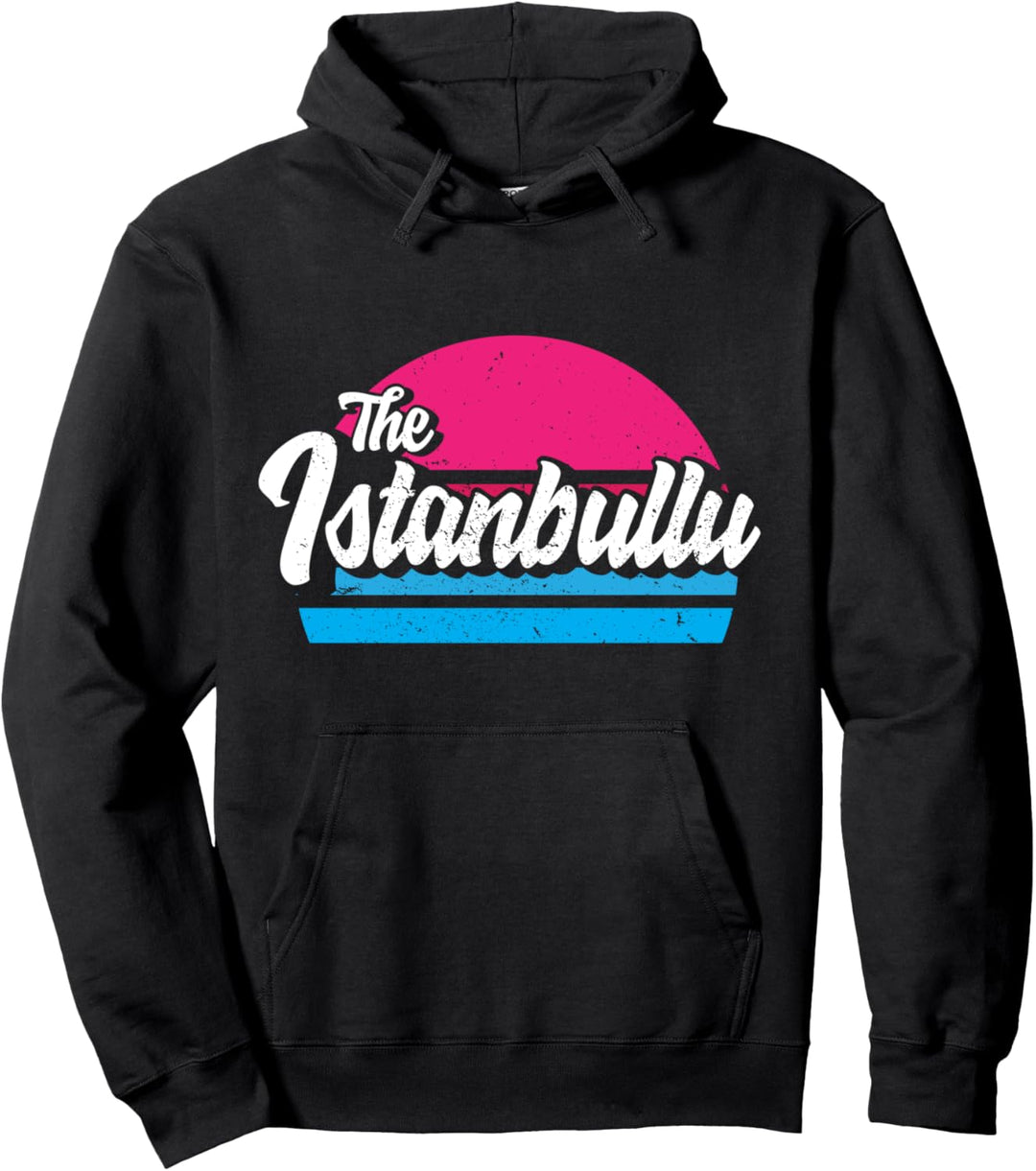 Istanbul 34 Memleket Türkei Retro Geschenkidee Pullover Hoodie