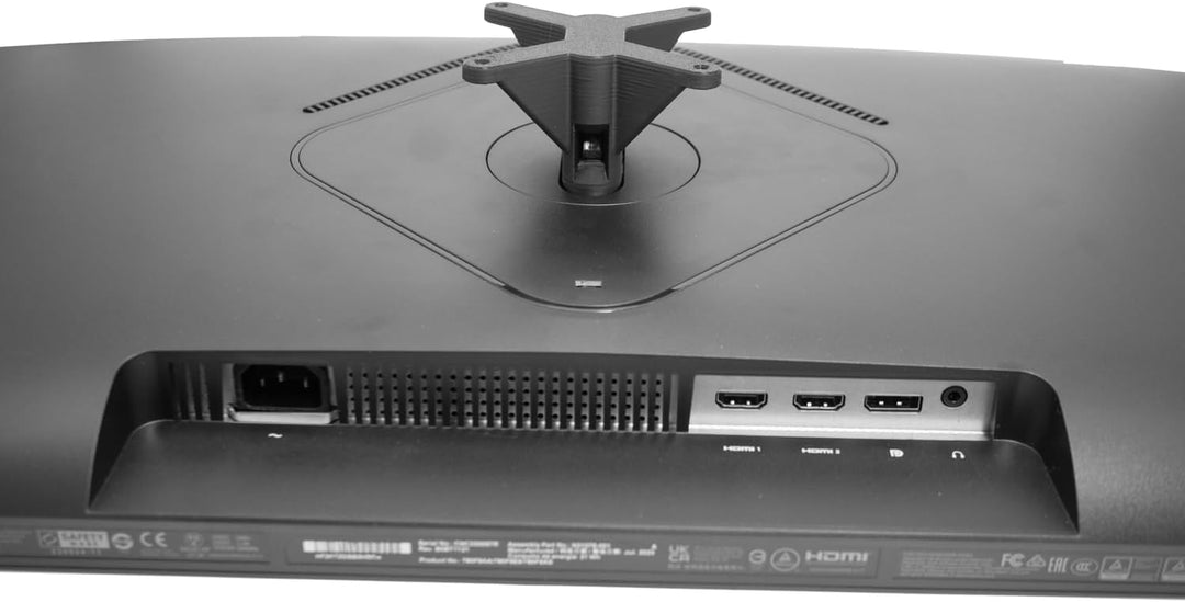 3IDEE VESA Adapter kompatibel mit HP Omen 27 (2023) Monitor - Monitor Halterung Adapter 75x75 mm - f