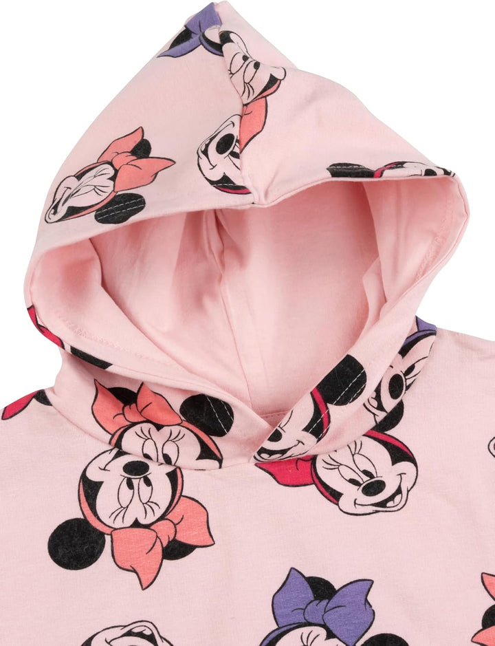 Disney Minnie Mouse Hoodie für Mädchen - Kinder Kapuzenpullover Pullover mit Kapuze Sweatshirt Rosa