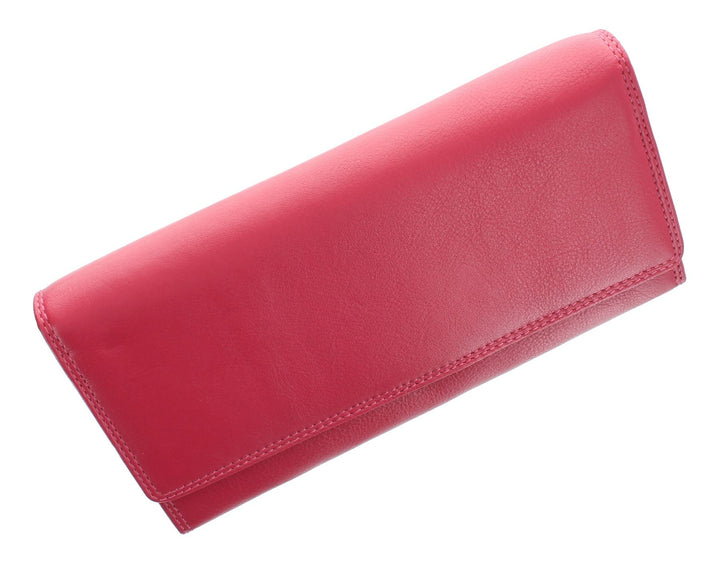 Visconti Heritage Kollektion Buckingham Leder Geldbörse, mit Überschlag mit RFID-Schutz HT35 Fuchsia