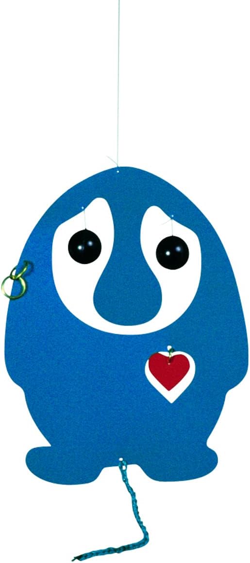 Flensted Puffing Troll, Blue Mobiles, Folie, Blau, 18cm