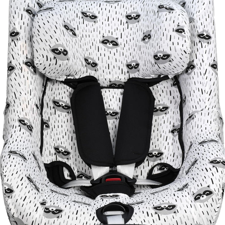 JYOKO Kids Bezug für Autositz kompatibel mit Maxi Cosi (Raccoon, Maxi Cosi Mica Eco I-Size)
