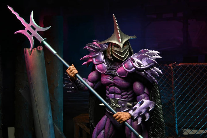 NECA Teenage Mutant Ninja Turtles Ultimate Shredder 7Ë Scale schwarz/lila, Bedruckt, 100% Kunststoff