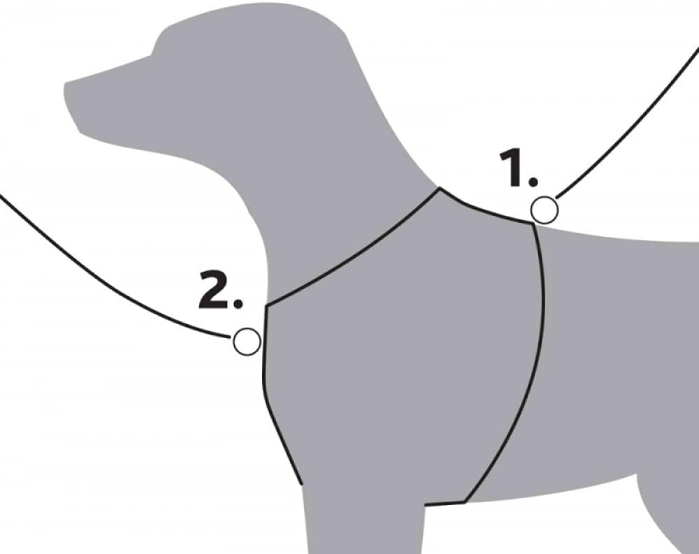Trixie Premium Y-Hundegeschirr, Grau (Graphite), M/L Graphit M/L, Graphit M/L