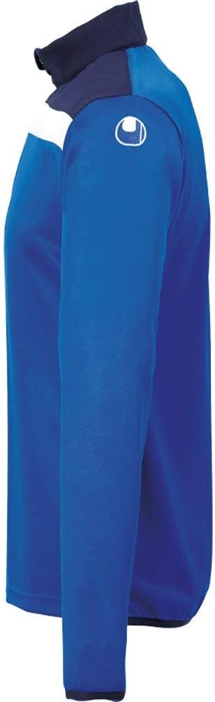 uhlsport Unisex Kinder Offense 23 1/4 Zip Top Kinder Sweatshirt 116 Azurblau/Marine/Weiss, 116 Azurb