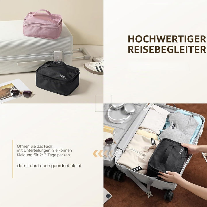 Mehrschichtige Aufbewahrungstasche, lässiger einfacher Gepäck-Organizer mit Haken, Kleidung, Unterwä