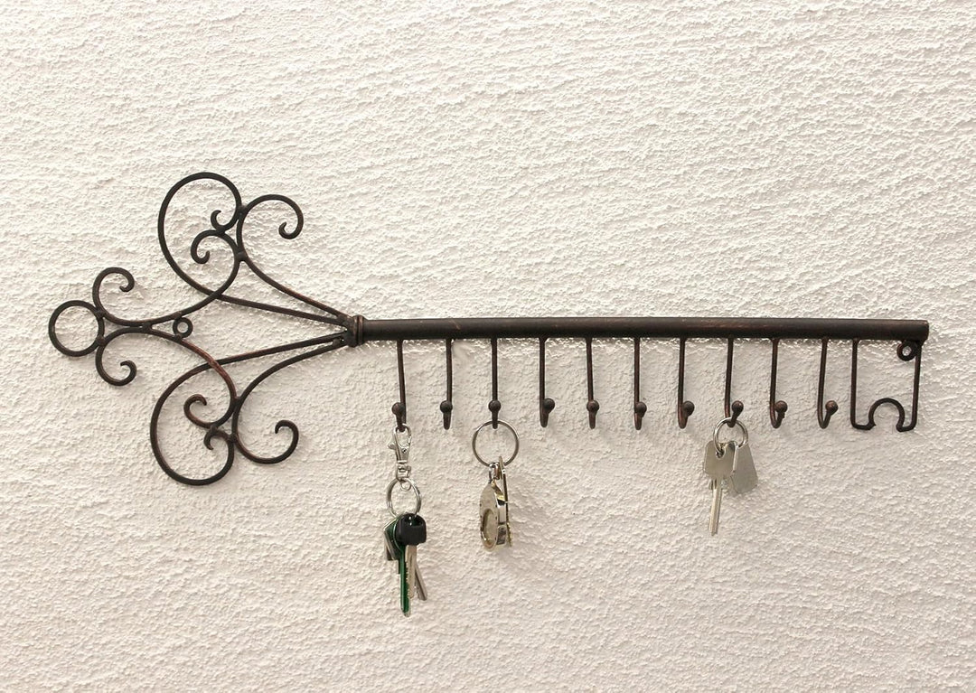 DanDiBo Schlüsselhänger Hakenleiste 101852 Schlüsselleiste 56 cm Wandhaken Schlüsselbrett