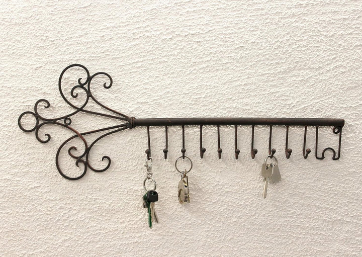 DanDiBo Schlüsselhänger Hakenleiste 101852 Schlüsselleiste 56 cm Wandhaken Schlüsselbrett