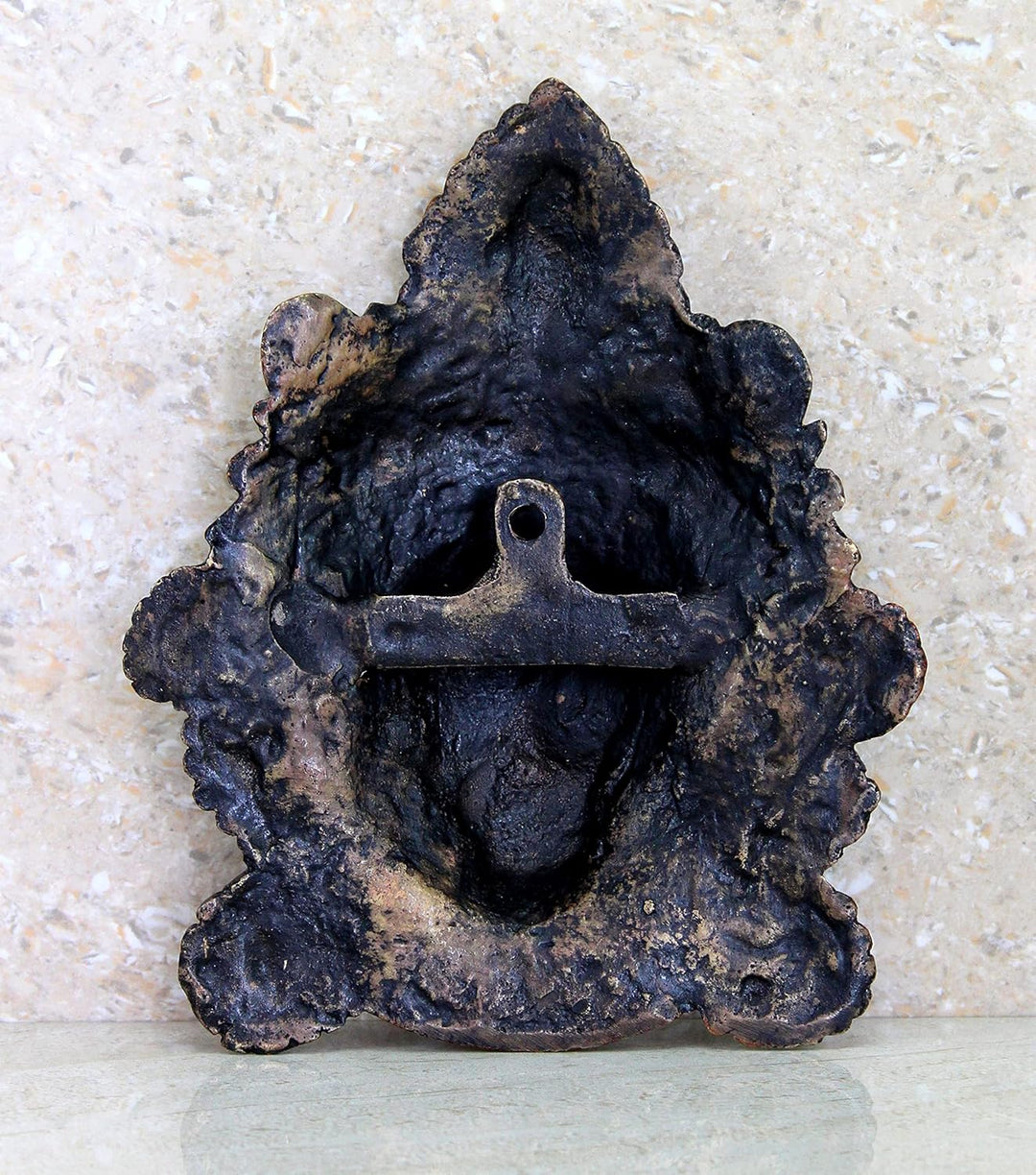eSplanade Kaali Ma Wandbehang, Messing, 18,4 cm | Kali Maa Kali Mata Gesicht Wandbehang Idol Statue