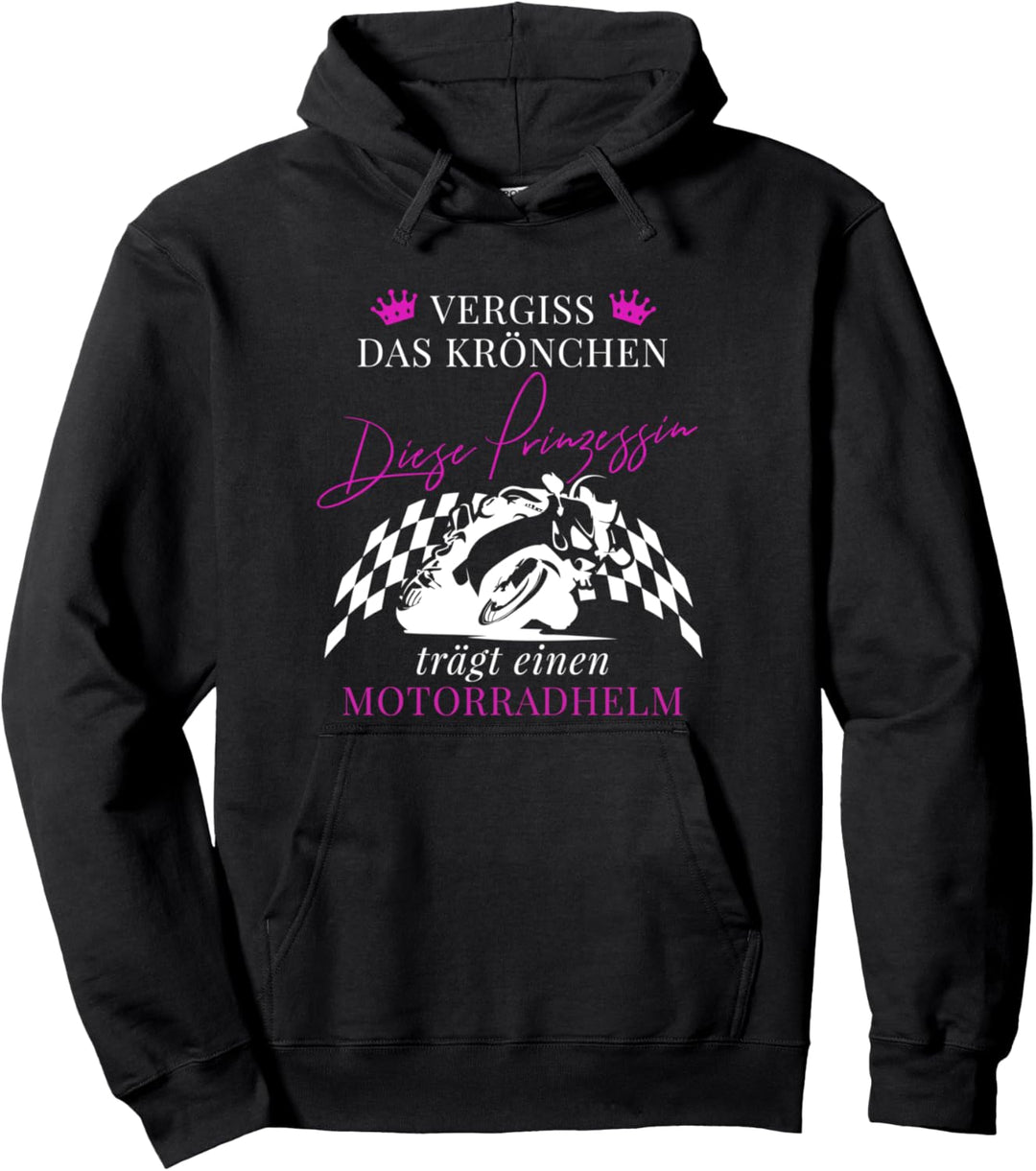 Motorrad | Motorradfahrerin Bikerin Motorbike Für Biker Pullover Hoodie