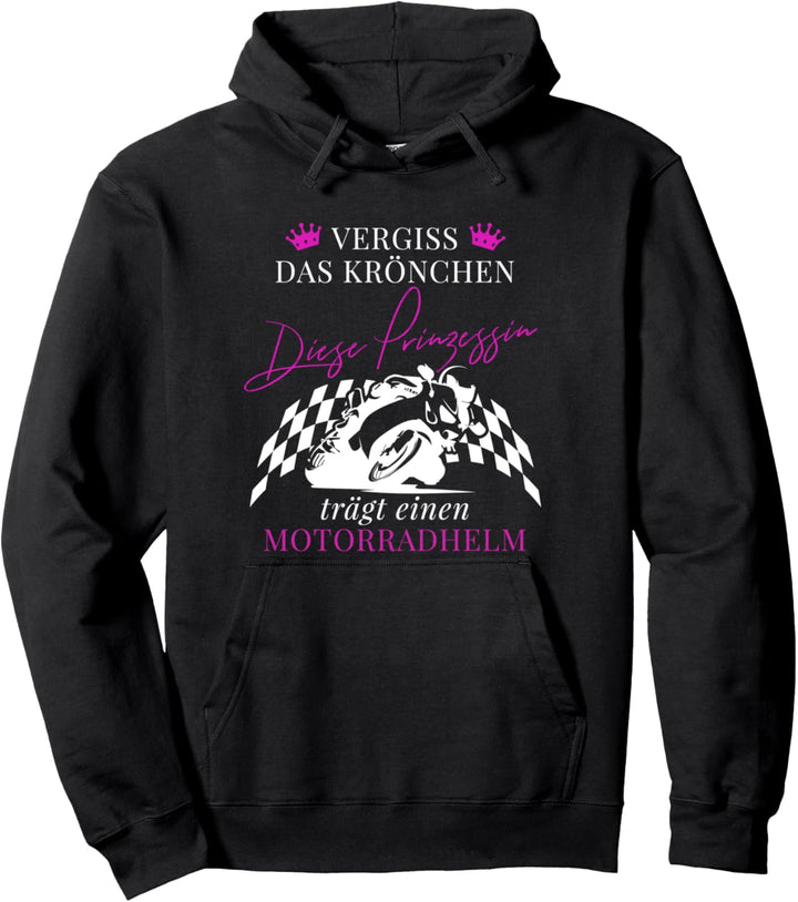 Motorrad | Motorradfahrerin Bikerin Motorbike Für Biker Pullover Hoodie