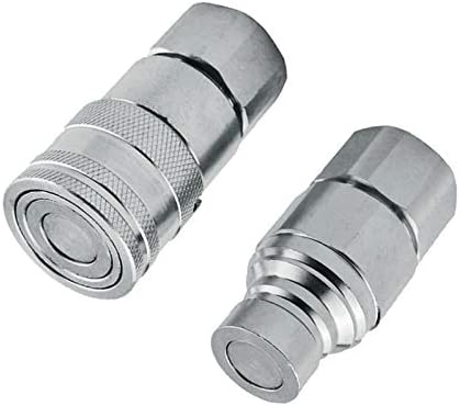 G1/2 Aussengewinde + Innengewinde Flache Oberfläche Hydraulischer Schnellanschluss Adapter Kupplung
