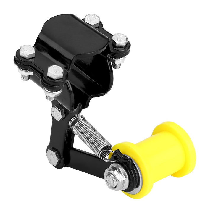Keenso Motorrad Kettenspanner Einstellbarer Kettenspanner Spanner Schwarz, Schwarz