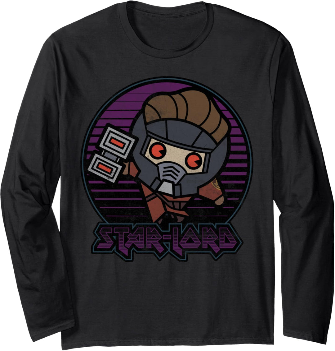 Marvel Star-Lord Guardians of the Galaxy Kawaii Langarmshirt
