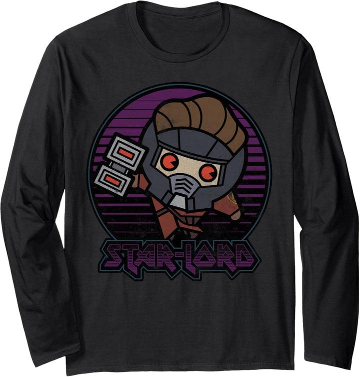 Marvel Star-Lord Guardians of the Galaxy Kawaii Langarmshirt