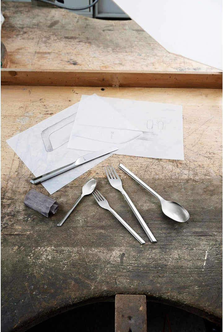 WMF Kineo Salatbesteck Edelstahl 25 cm, Salatgabel, Servierlöffel, Cromargan protect Edelstahl polie