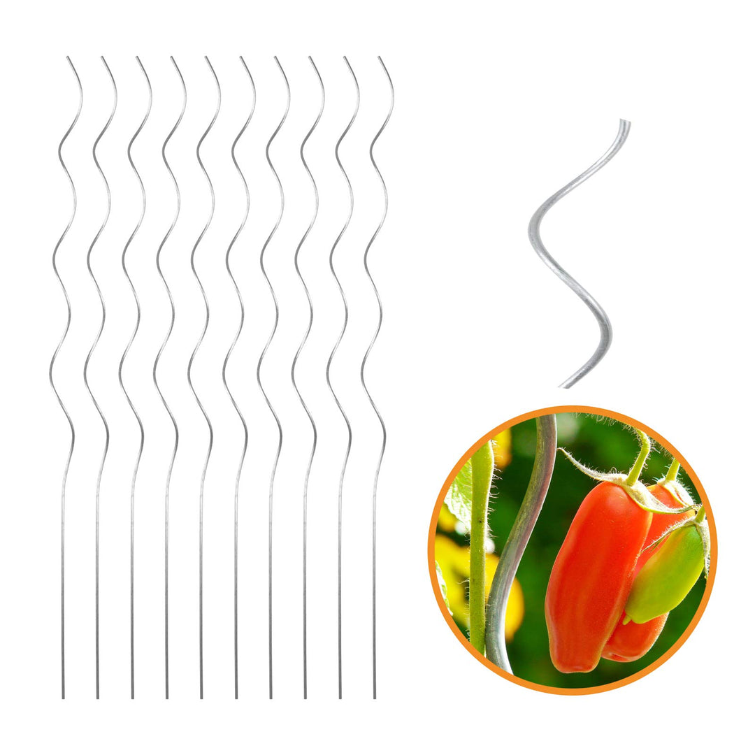 Tomatenspiralstab Tomatenstab Spiralstab Rankstab - Ø 6,8 mm x H: 180 cm (10 Stück), 180 cm (10 Stüc